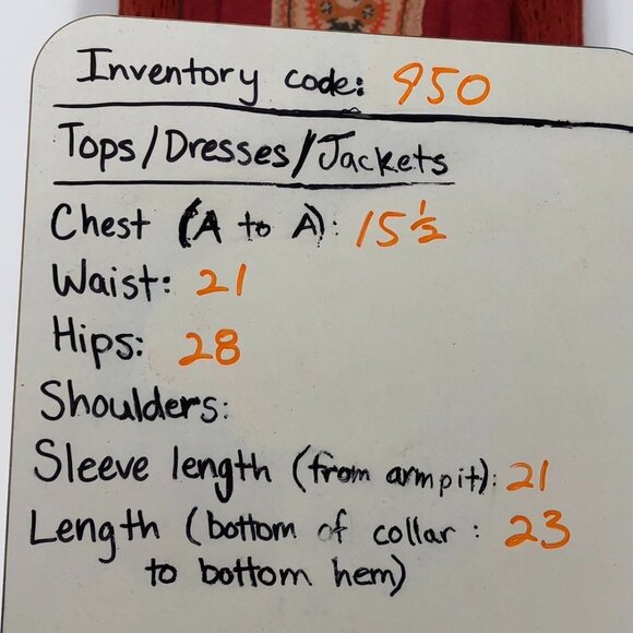 Free  People Rust Orange Embroidered Longsleeve Scoop neck Knit top size XS - Picture 15 of 16